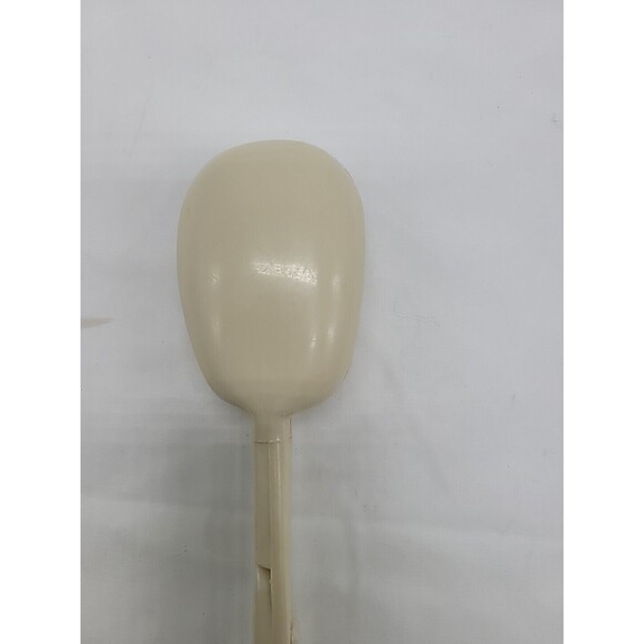 Mid Century Salad Tongs Hard Plastic Beige Color 11”  Hong Kong - Picture 13 of 16